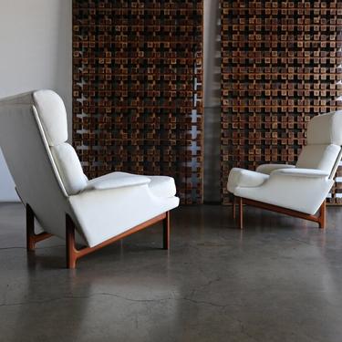 Ib Kofod-Larsen "Adam" Lounge Chairs for Mogens Kold Møbelfabrik circa 1960
