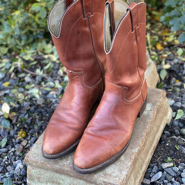 Vintage Justin Leather Cowboy Boots Size Men’s 11 B 