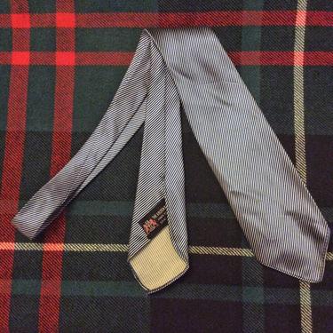 Vintage 1940s Wide Swing Striped Necktie 1019 