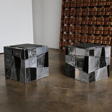 Paul Evans "Argente" Cube Side Tables
