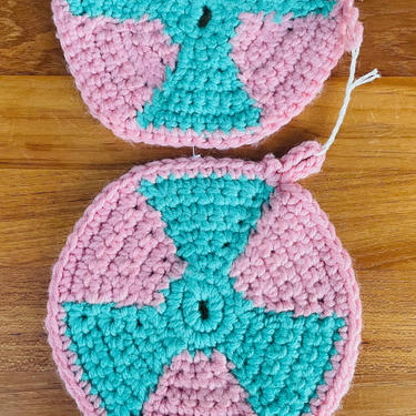 NOV SALE - Pair of Crocheted Pot Holders