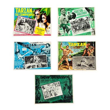 Original Tarzan Film Movie Posters in Spanish 