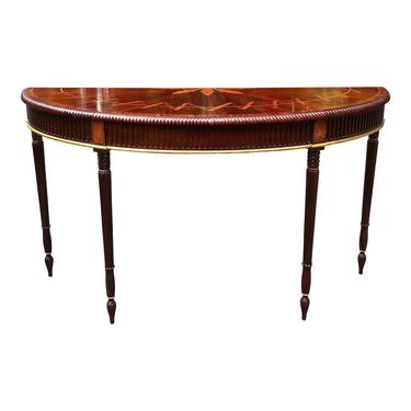 Stickley Furniture John Widdicomb Collection Neo Classical Demi Lune Console Table 