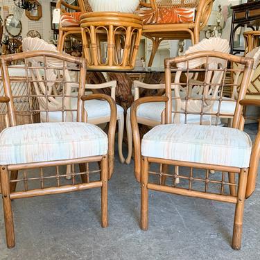 Pair of Bamboo Arm Chairs