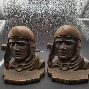 Lindbergh Bookends 