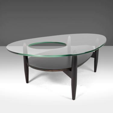 Sculptural Coffee Table / Planter Table in Ebonized Walnut by Adrian Pearsall for Craft Associates - Model R1917-TGT, c. 1950s 
