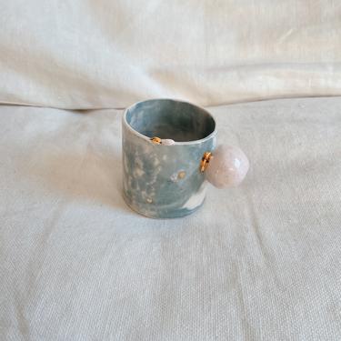 Handmade Porcelain Double Espresso Cup, 6 oz 