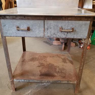 Stainless Steel Work Table w/drawers 33.75 x 38 x 29.5