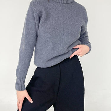 Slate Crewneck Wool Sweater (M)