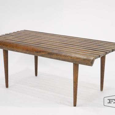 Slat Wood Bench/Coffee Table
