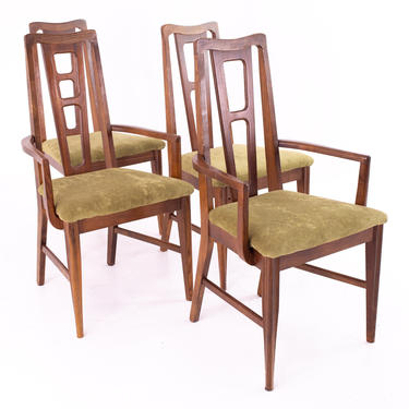 Bassett Furniture Mid Century Dining Chairs - Set of 4 - mcm 