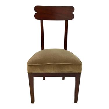Transitional Hickory Chair Olive Velvet Southfield Chair