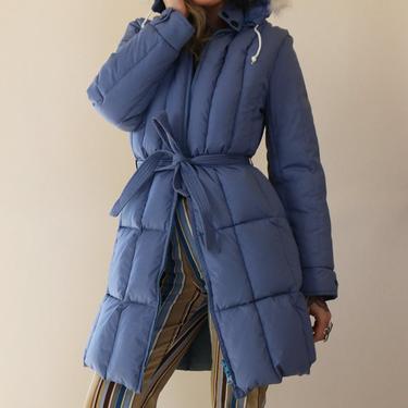 Vintage Ice Blue Down Jacket Size Small