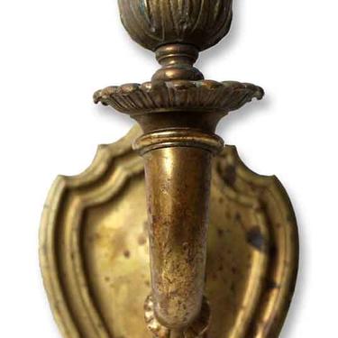 Antique French Brass 1 Arm Wall Sconce