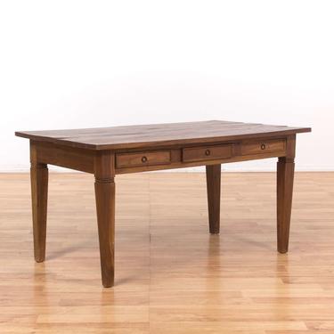 Rustic Dining Table Writing Desk W/ 3 Drawers