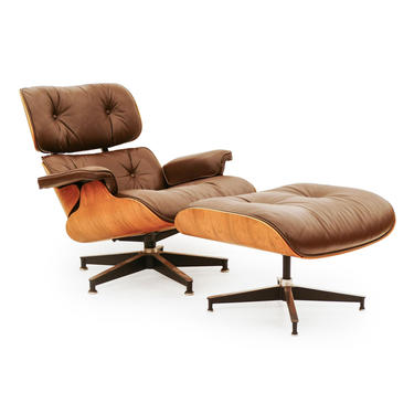 Vintage Eames Lounge Chair and Ottoman for Herman Miller 