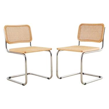 Pair of Italian Marcel Breuer for Cidue Cesca Chairs by ErinLaneEstate