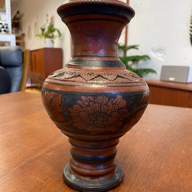 Bordeaux Floral Vase