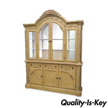 Ashley South Shore Coast Bisque China Cabinet Buffet Breakfront Cupboard North