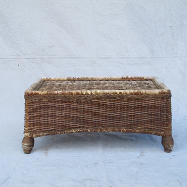 Wicker Coffee Table Wicker Side Table Rattan Low Table Rattan Coffee Table Wooden Coffee table Jute Shabby Chic Table Woven Coffee Table 