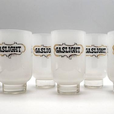 Vintage Culver Footed lowballs (6), Culver Glasses, Vintage Barware, Gold Bar Glasses, Vintage Glassware, Whiskey Glasses, MCM Barware 