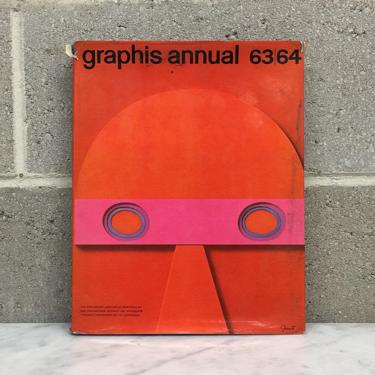 Vintage Graphics Annual International Yearbook of Advertising Art 63/64 Book Retro 1960s Mid Century Modern + Coffee Table + Design Book 