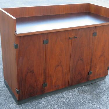 Mid Century Modern Bar Credenza Buffet TV Console Changing Table 1983