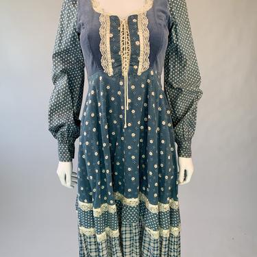 Gunne Sax 1970's Prairie Dress