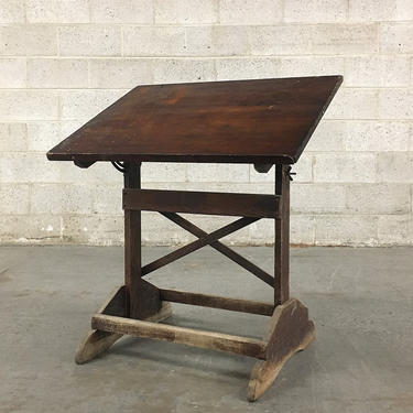LOCAL PICKUP ONLY ————— Vintage Kids Drafting Table 