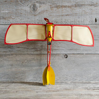 Vintage Limited Edition Windup DBS Toy Kranich 310 Early Model Propeller Aeroplane Monoplane Tin Toy Clockwork Airplane Made in Germany 