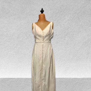1950’s Style Long White Dress 