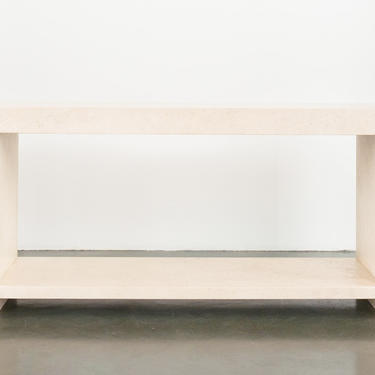 Mod Travertine Console by HomesteadSeattle