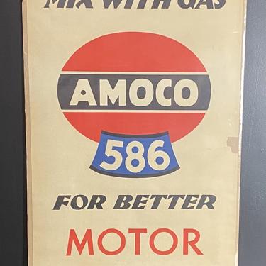 Original AMOCO Auto Poster by Lucian Bernhard