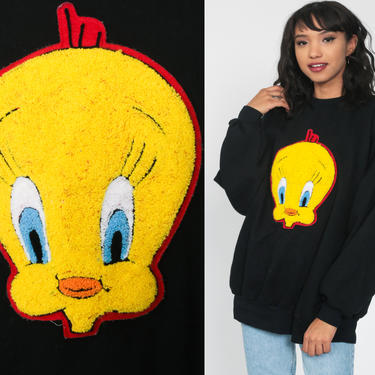 Tweety Bird Sweatshirt xxl Looney Tunes Shirt 90s Cartoon Animal Top Graphic Retro 1993 Vintage Slouchy Extra Large xl 2xl 