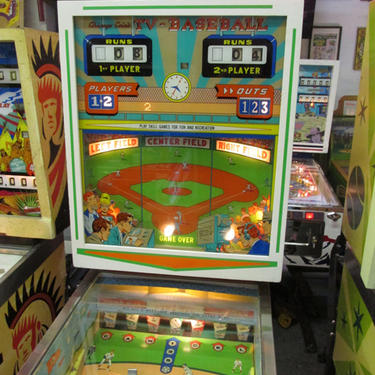 SOLD. TV Baseball Vintage Pinball Machine