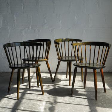 Ercol Spindle Chairs (Set of Four)