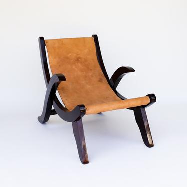 Mexican Modernist butaque chair in the style of Clara Porset