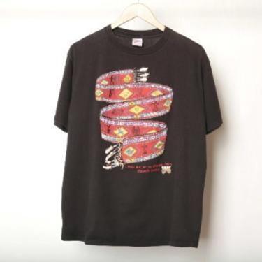 vintage SOUTHWEST black 1990s short sleeve new mexico t-shirt -- size large 