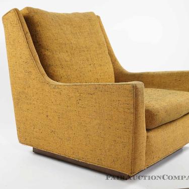 Vintage Modern Armchair with Plinth Base