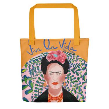 Frida Kahlo Viva la Vida Tote Bag - Carry All Bag 