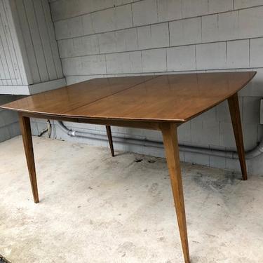 Midcentury Dining Table with Leaf 