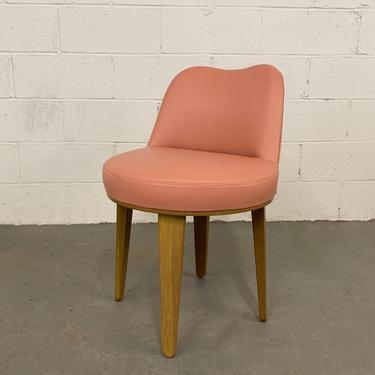 Edward Wormley Leather Swivel Vanity Chair