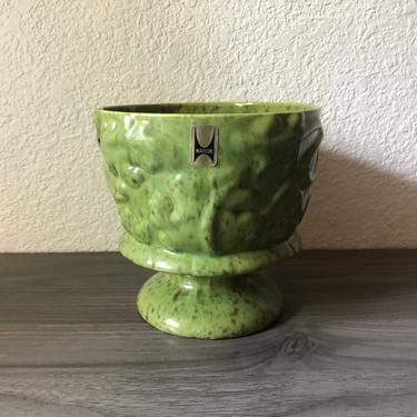 Vintage Haeger Mid Century 8013 Planter,  Vintage Mid-Century Haeger Pottery Green Ceramic Flower Pot Planter 