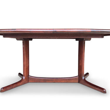 Danish Modern Rosewood Extending Dining Table by Dyrlund, Circa 1970's - *Please see notes on shipping before you purchase. 