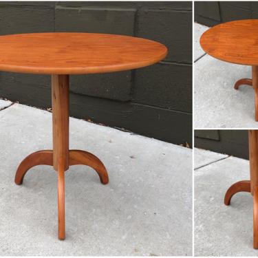 Danish Modern Oval Accent Table 