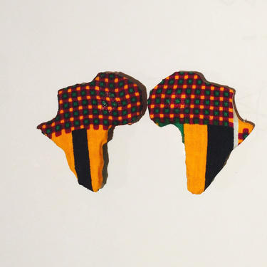 Map of Africa ankara, Wax Earrings for all occasion! 