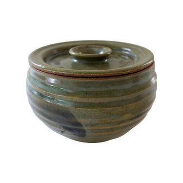 Vintage Mid-Century Modern Art Pottery Signed Casserole Pot 