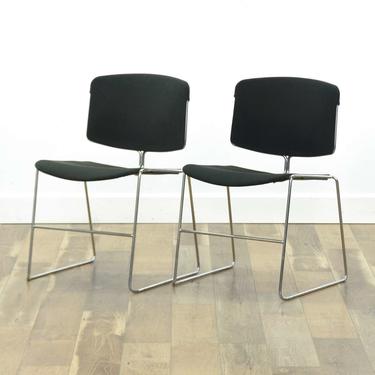 Pair Of Steelcase Modernist Bauhaus Style Accent Chairs