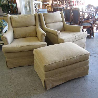 Upholstered Occasional Chairs &amp; ottoman