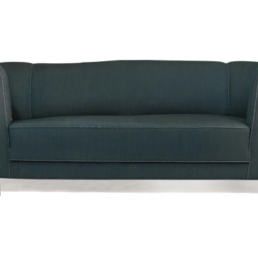 Early Scandinavian Danish 1940 Curved Sofa for Reupholstery